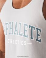 Clothing IE Alphalete Men Paisley Print Raw Cut Tank Athletic Grey 2L4400581 - Image 5