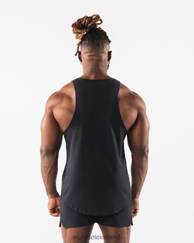 Clothing IE Alphalete Men Paisley Print Raw Cut Tank Black 2L4400582 - Image 4