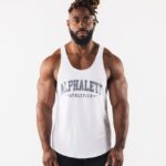 Clothing IE Alphalete Men Paisley Print Raw Cut Tank White 2L4400578