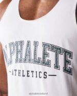 Clothing IE Alphalete Men Paisley Print Raw Cut Tank White 2L4400578 - Image 5