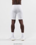Clothing IE Alphalete Men Reform Compression Short White 2L4400652 - Image 3