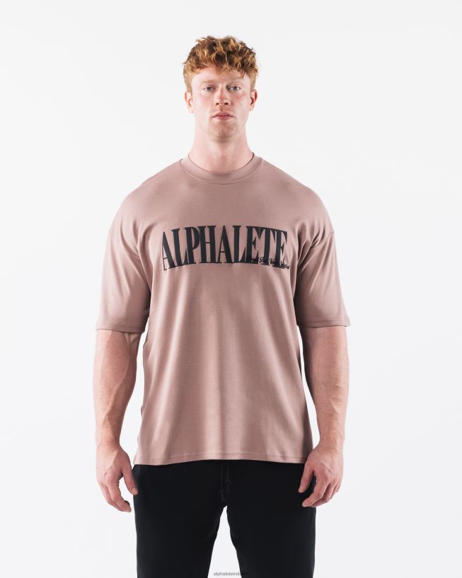 clothing_ie_alphalete_men_republic_tee_antler_brown_2l4400504.jpg Clothing IE Alphalete Men Republic Tee Antler Brown 2L4400504 - Image 1