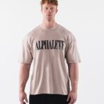 Clothing IE Alphalete Men Republic Tee Atmosphere Brown 2L4400503