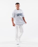 Clothing IE Alphalete Men Republic Tee Halogen Blue 2L4400495 - Image 2