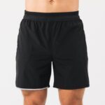 Clothing IE Alphalete Men Studio Short 6" Black/Silver 2L4400683