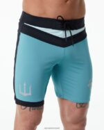 Clothing IE Alphalete Men Trident Competition Short Teal 2L4400744 - Image 5