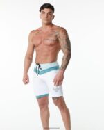 Clothing IE Alphalete Men Trident Competition Short White 2L4400743 - Image 6