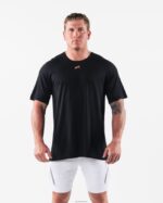 Clothing IE Alphalete Men Wolf Head Airtech Tee Black 2L4400523
