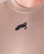 Clothing IE Alphalete Men Wolf Head Airtech Tee Creamy Beige Brown 2L4400516 - Image 5