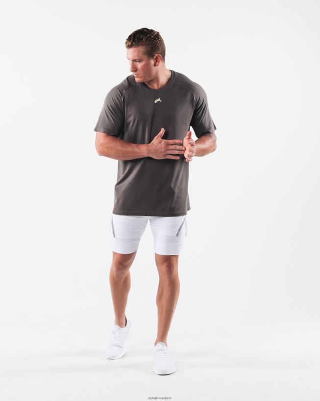 Clothing IE Alphalete Men Wolf Head Airtech Tee Dusty Concrete Grey 2L4400518 - Image 2