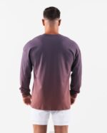 Clothing IE Alphalete Men Wolf Head LS Tee Dusty Rose Gradient Purple 2L4400494 - Image 4