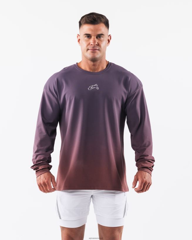 clothing_ie_alphalete_men_wolf_head_ls_tee_dusty_rose_gradient_purple_2l4400494.jpg Clothing IE Alphalete Men Wolf Head LS Tee Dusty Rose Gradient Purple 2L4400494 - Image 1