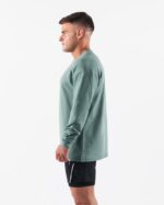 Clothing IE Alphalete Men Wolf Head LS Tee Sage Green 2L4400500 - Image 3