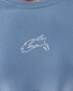 Clothing IE Alphalete Men Wolf Head LS Tee Still Water Gradient Blue 2L4400496 - Image 5