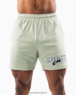 Clothing IE Alphalete Men Wolf Head Mesh Short 6" Sage Green 2L4400661
