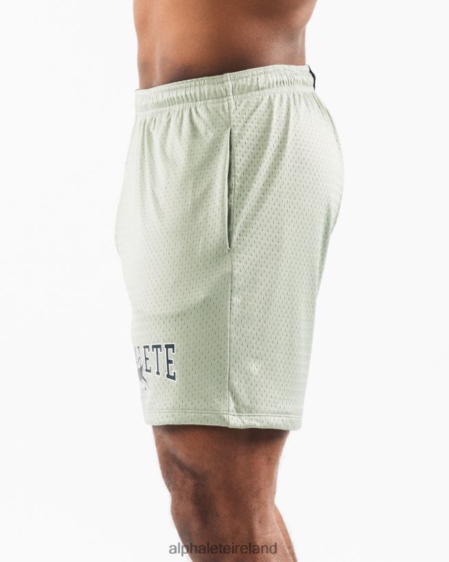 Clothing IE Alphalete Men Wolf Head Mesh Short 6" Sage Green 2L4400661 - Image 3