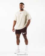 Clothing IE Alphalete Men Wolf Head Mesh Short 6" Sangria Red 2L4400659 - Image 2