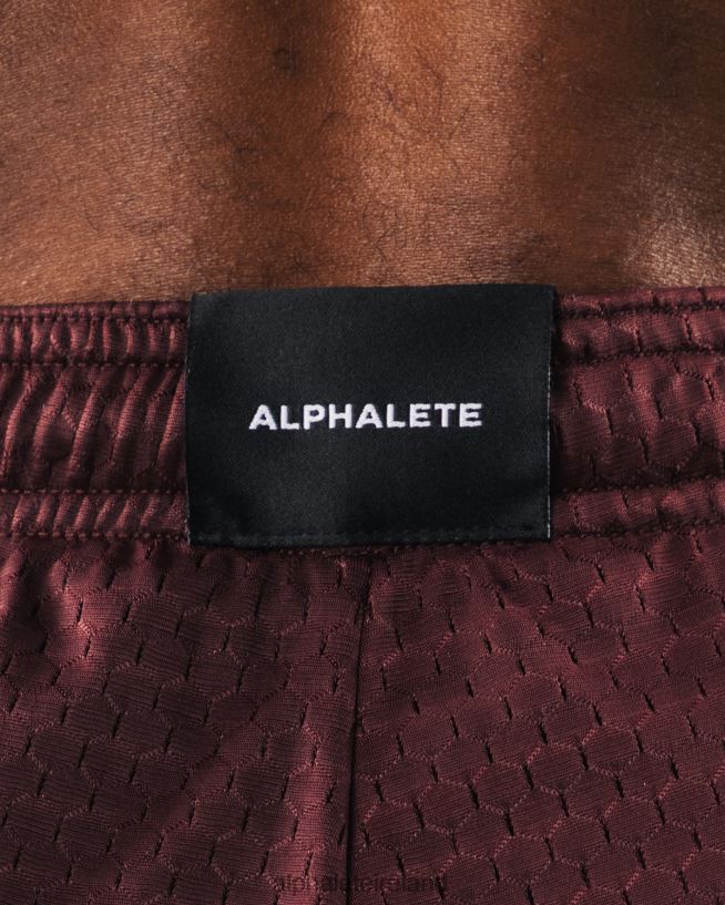 Clothing IE Alphalete Men Wolf Head Mesh Short 6" Sangria Red 2L4400659 - Image 5