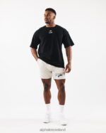 Clothing IE Alphalete Men Wolf Head Mesh Short 6" Sea Shell Brown 2L4400658 - Image 2