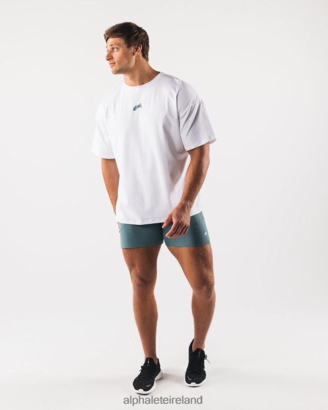 Clothing IE Alphalete Men Wolf Head Paisley Print Tee White 2L4400525 - Image 2