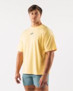 Clothing IE Alphalete Men Wolf Head Paisley Print Tee Yellow 2L4400527