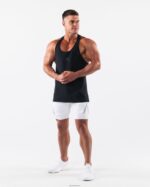 Clothing IE Alphalete Men Wolf Head Stringer Black 2L4400562 - Image 2
