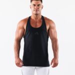 Clothing IE Alphalete Men Wolf Head Stringer Black 2L4400562