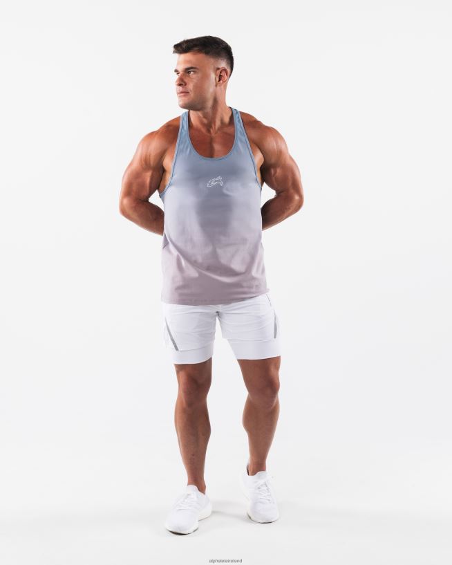 Clothing IE Alphalete Men Wolf Head Stringer Still Water Gradient Blue 2L4400559 - Image 2