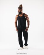 Clothing IE Alphalete Men Wolf Head Tank Black 2L4400569 - Image 2