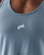 Clothing IE Alphalete Men Wolf Head Tank Glacier Blue 2L4400566 - Image 5