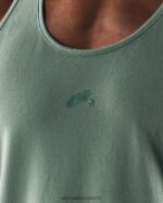 Clothing IE Alphalete Men Wolf Head Tank Sage Green 2L4400567 - Image 5