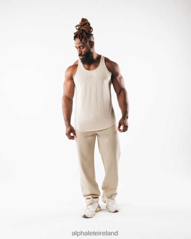 Clothing IE Alphalete Men Wolf Head Tank Sea Salt Brown 2L4400564 - Image 2