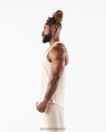 Clothing IE Alphalete Men Wolf Head Tank Sea Salt Brown 2L4400564 - Image 3