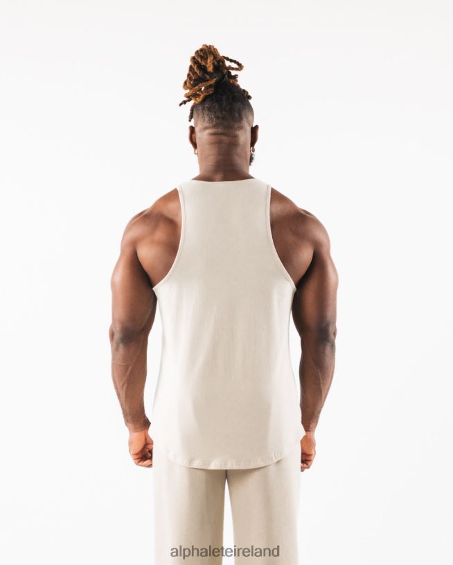 Clothing IE Alphalete Men Wolf Head Tank Sea Salt Brown 2L4400564 - Image 4