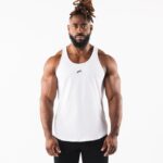 Clothing IE Alphalete Men Wolf Head Tank White/Pewter 2L4400563