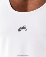 Clothing IE Alphalete Men Wolf Head Tank White/Pewter 2L4400563 - Image 5