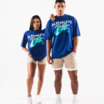 Clothing IE Alphalete Unisex AA Beach Tee Royal Blue 2L4400220