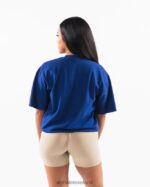 Clothing IE Alphalete Unisex AA Beach Tee Royal Blue 2L4400220 - Image 3