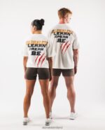 Clothing IE Alphalete Unisex Claw Tee Off White 2L4400217