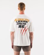Clothing IE Alphalete Unisex Claw Tee Off White 2L4400217 - Image 4