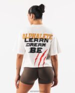 Clothing IE Alphalete Unisex Claw Tee Off White 2L4400217 - Image 5