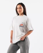 Clothing IE Alphalete Unisex Crest Tee Cement Grey 2L4400177 - Image 3