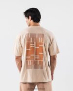 Clothing IE Alphalete Unisex Cryptic Tee Beige Brown 2L4400214 - Image 2