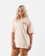 Clothing IE Alphalete Unisex Cryptic Tee Beige Brown 2L4400214 - Image 3