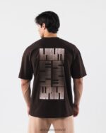 Clothing IE Alphalete Unisex Cryptic Tee Chocolate Brown 2L4400215 - Image 2