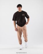 Clothing IE Alphalete Unisex Cryptic Tee Chocolate Brown 2L4400215 - Image 5