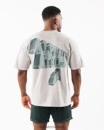 Clothing IE Alphalete Unisex Dimensional Tee Dark Silver Grey 2L4400545 - Image 4