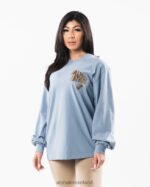 Clothing IE Alphalete Unisex Dimensional Tee Sky Blue 2L4400546 - Image 3