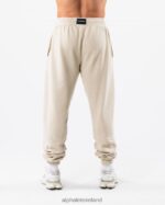 Clothing IE Alphalete Unisex Earth Dye Graphic Jogger Shell Brown 2L4400456 - Image 3