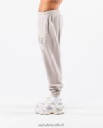 Clothing IE Alphalete Unisex Earth Dye Graphic Jogger Silver Grey 2L4400455 - Image 4